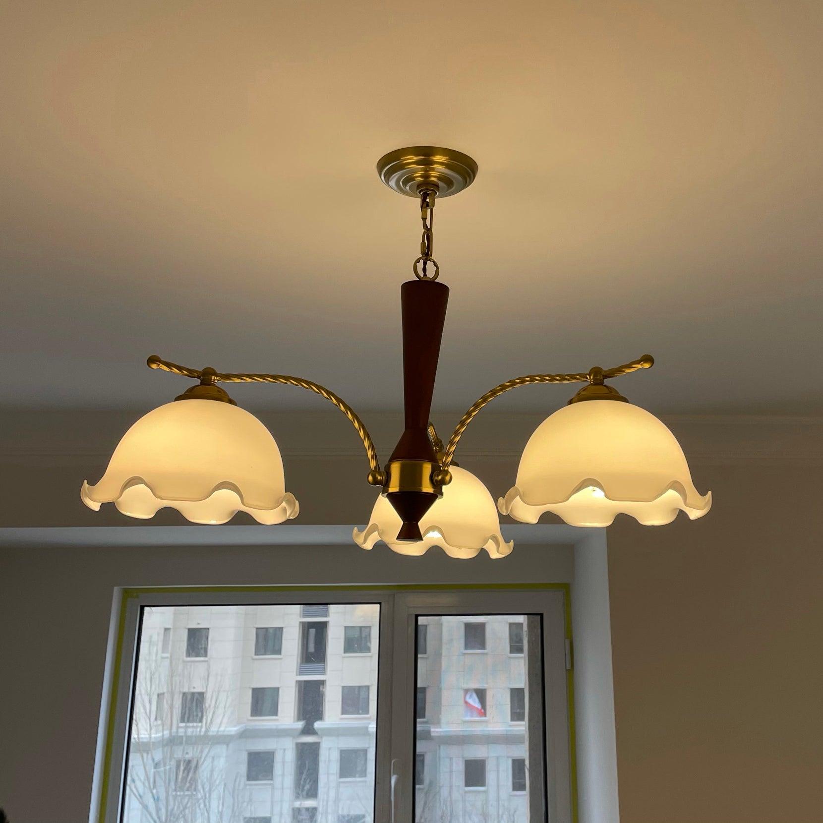 Milky Flower Chandelier - Cueteks