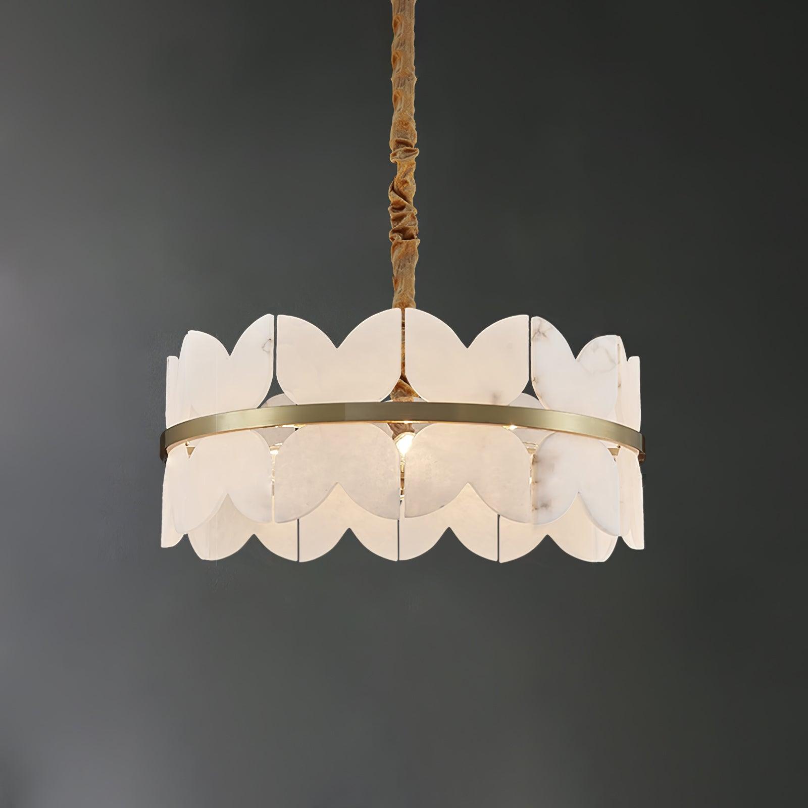 Alabaster Cloudscape Chandelier - Cueteks