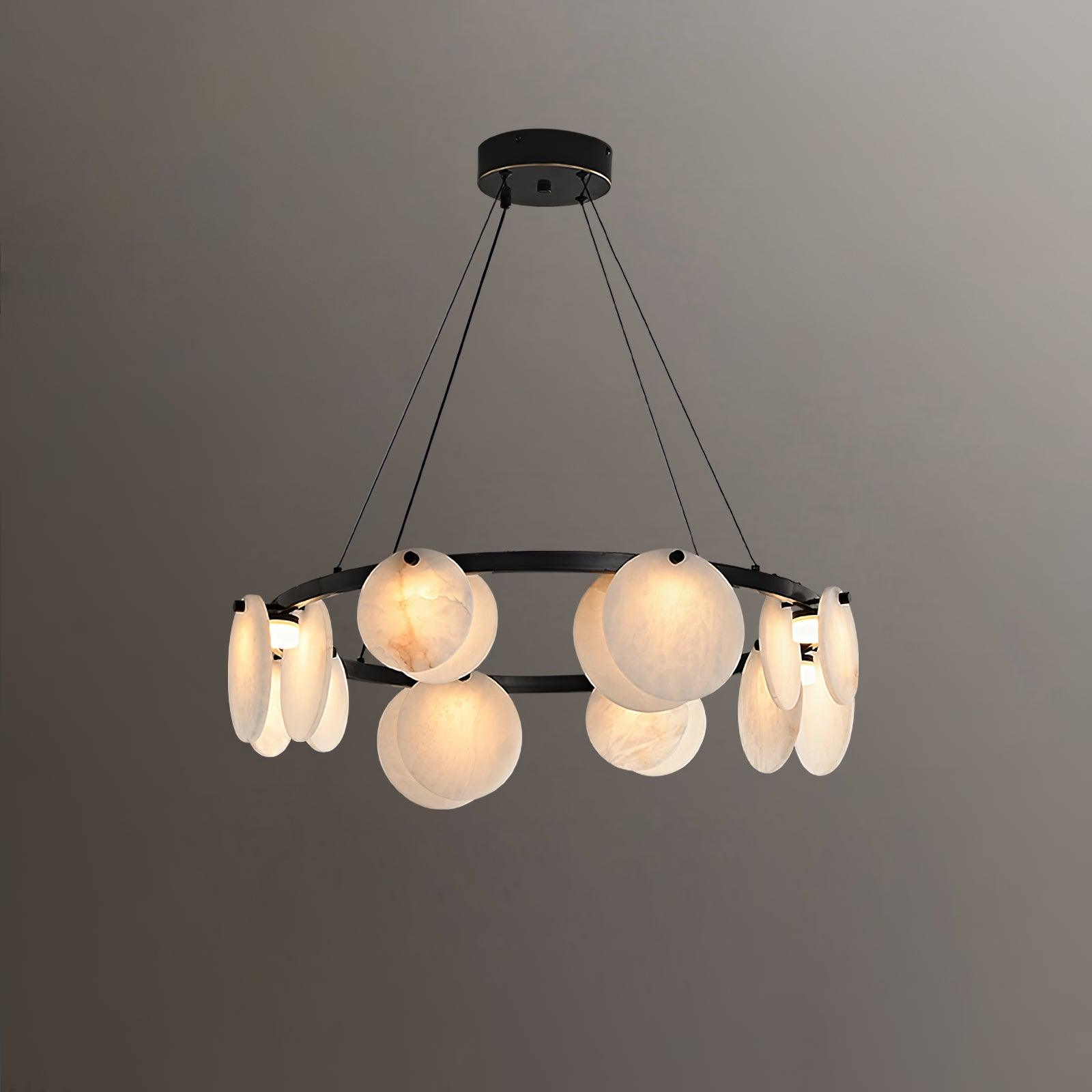 Trinidad Alabaster Chandelier - Cueteks