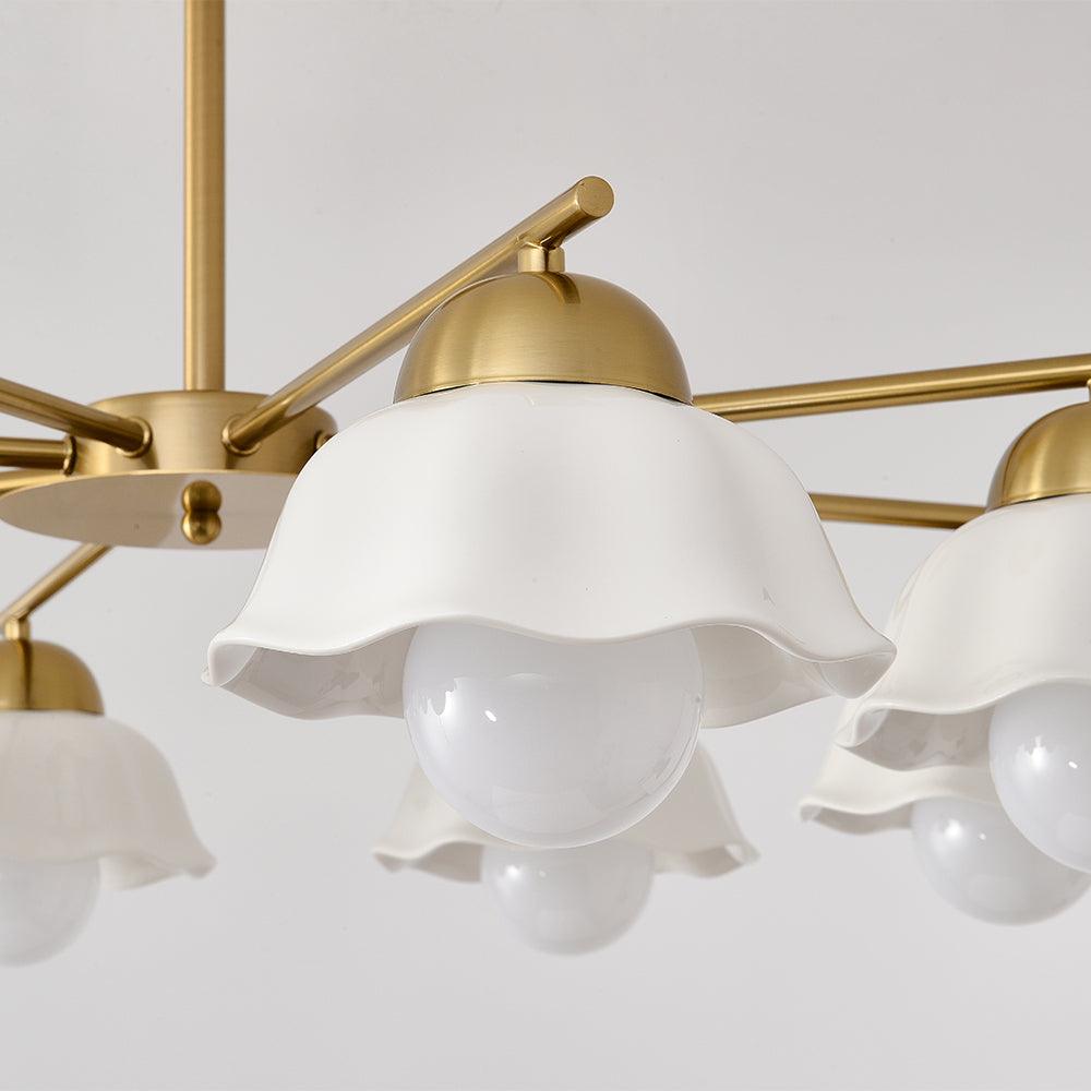 Flower Shade Chandelier - Cueteks