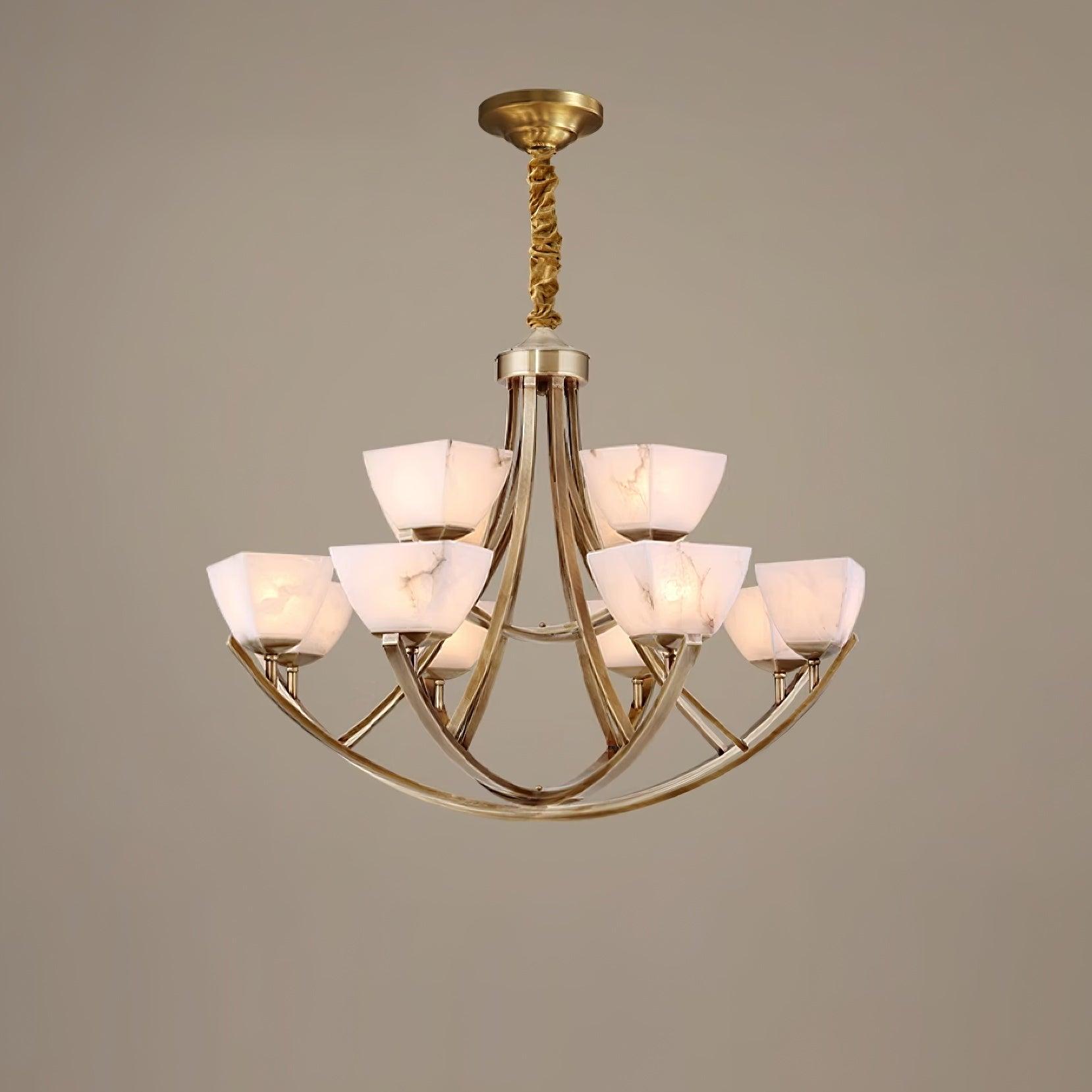 Dover Brass Chandelier - Cueteks