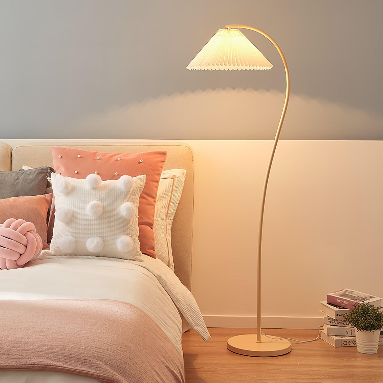 Crescini Pleated Floor Lamp - Cueteks