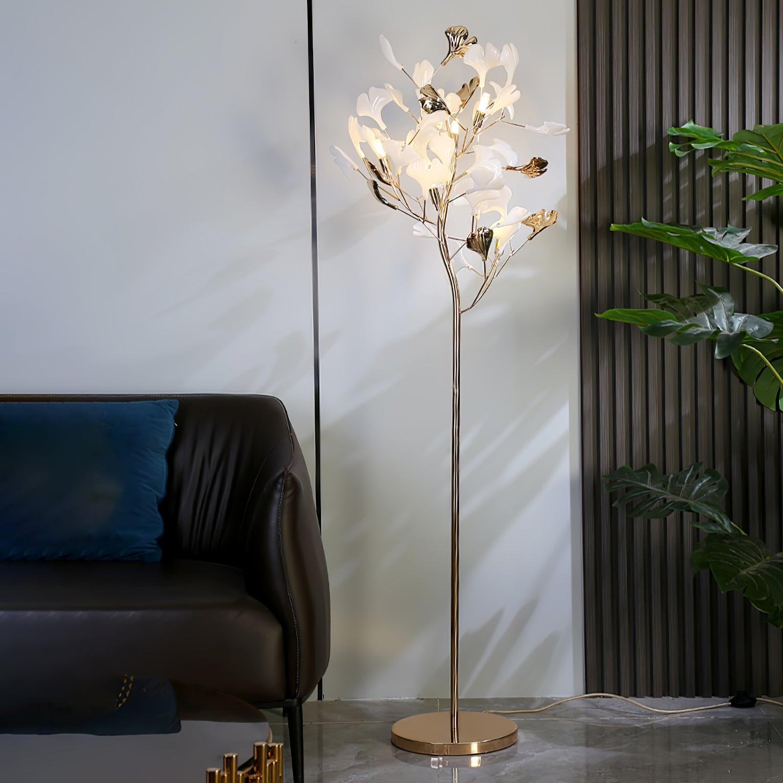 Gingko Leaf Floor Lamp - Cueteks