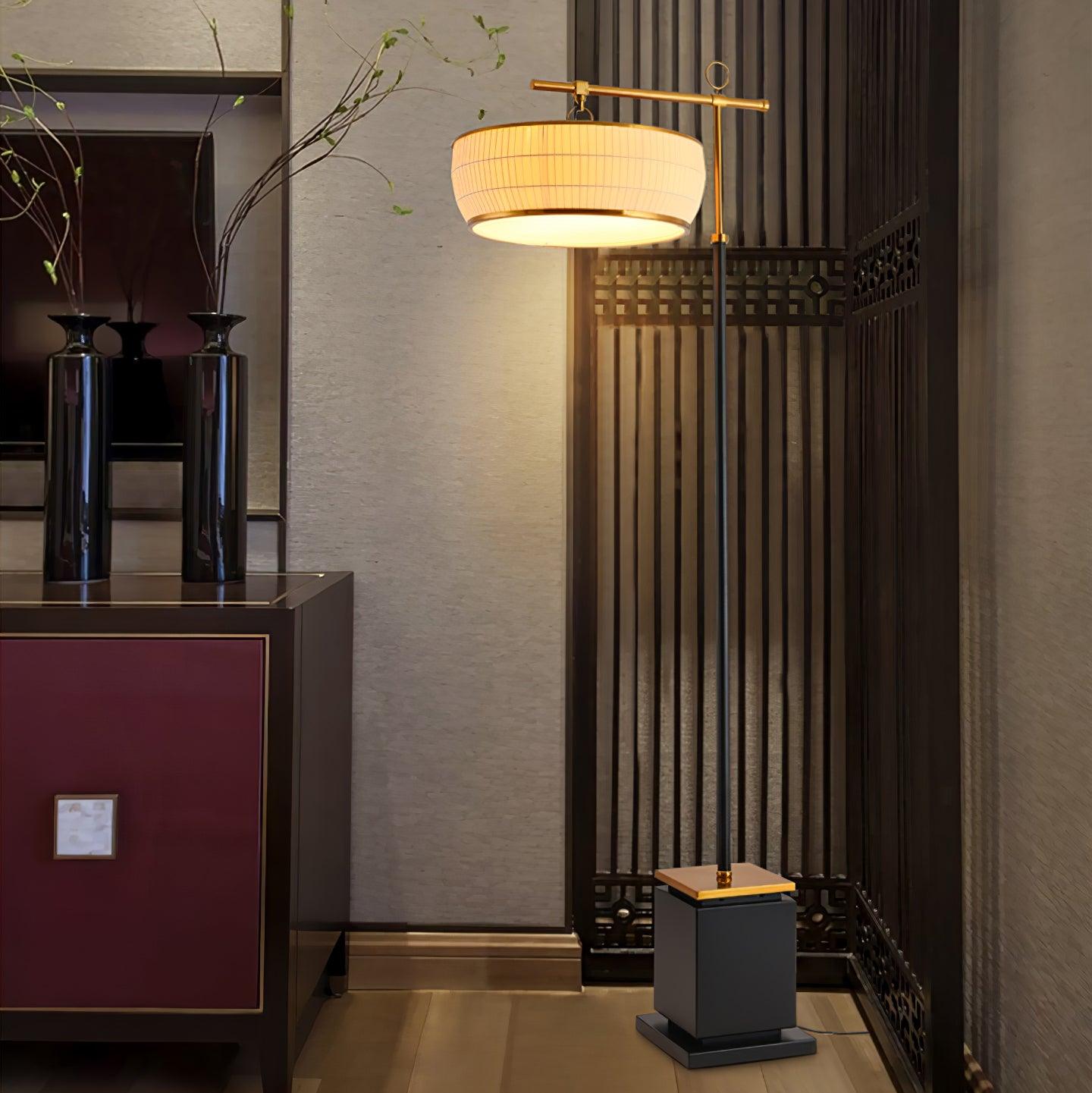 Hejun Fabric Floor Lamp - Cueteks