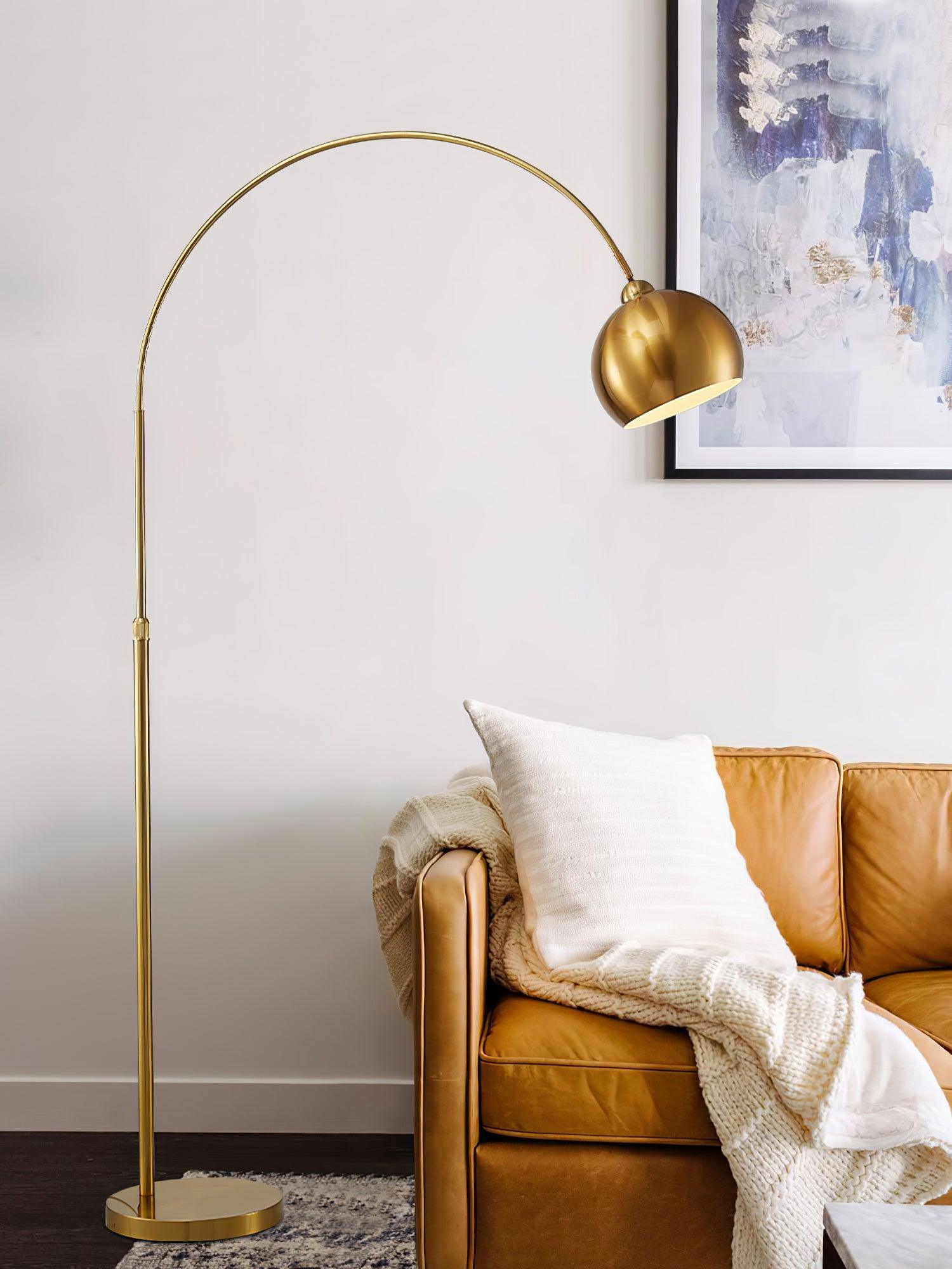 Angler floor lamp