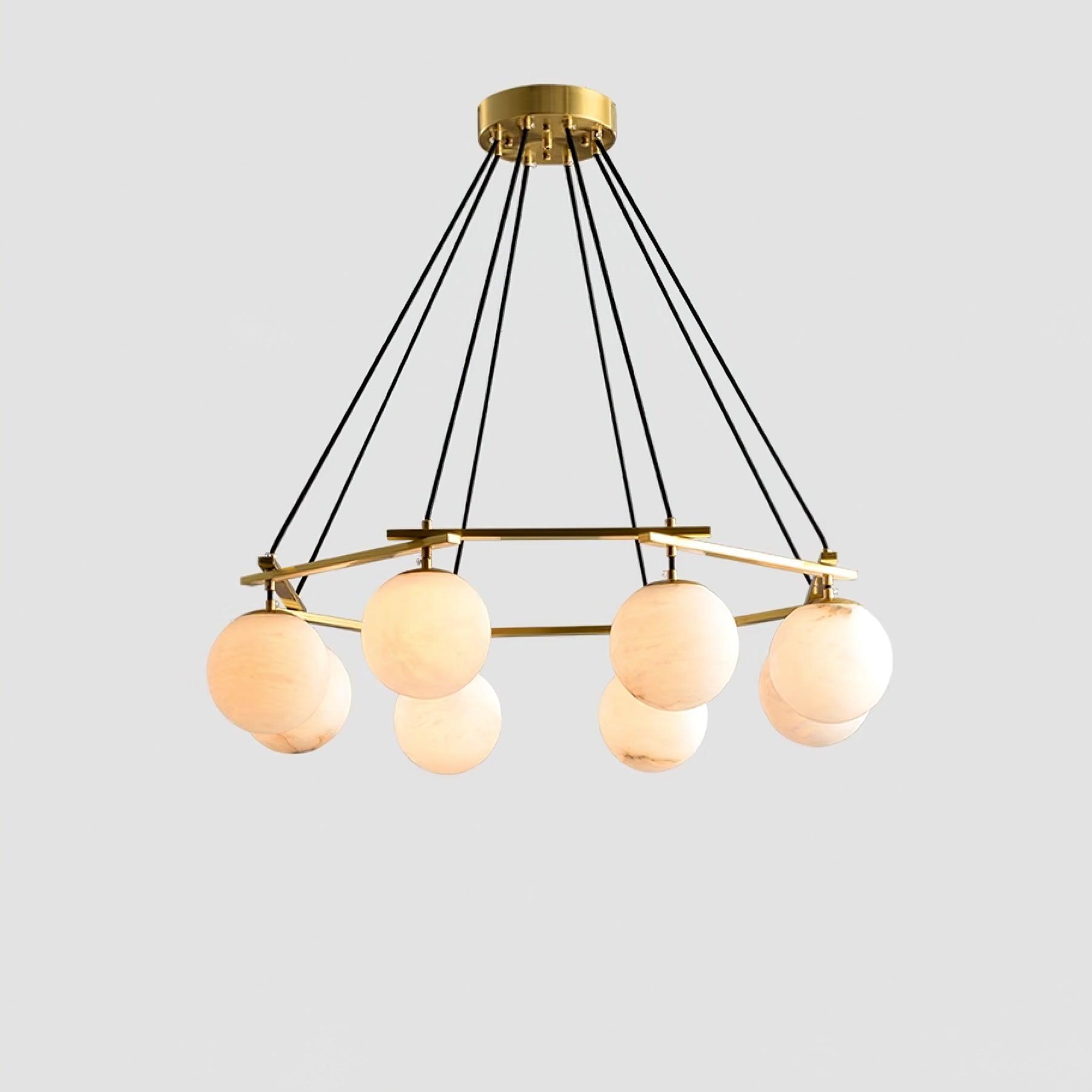 Miira Alabaster Chandelier - Cueteks