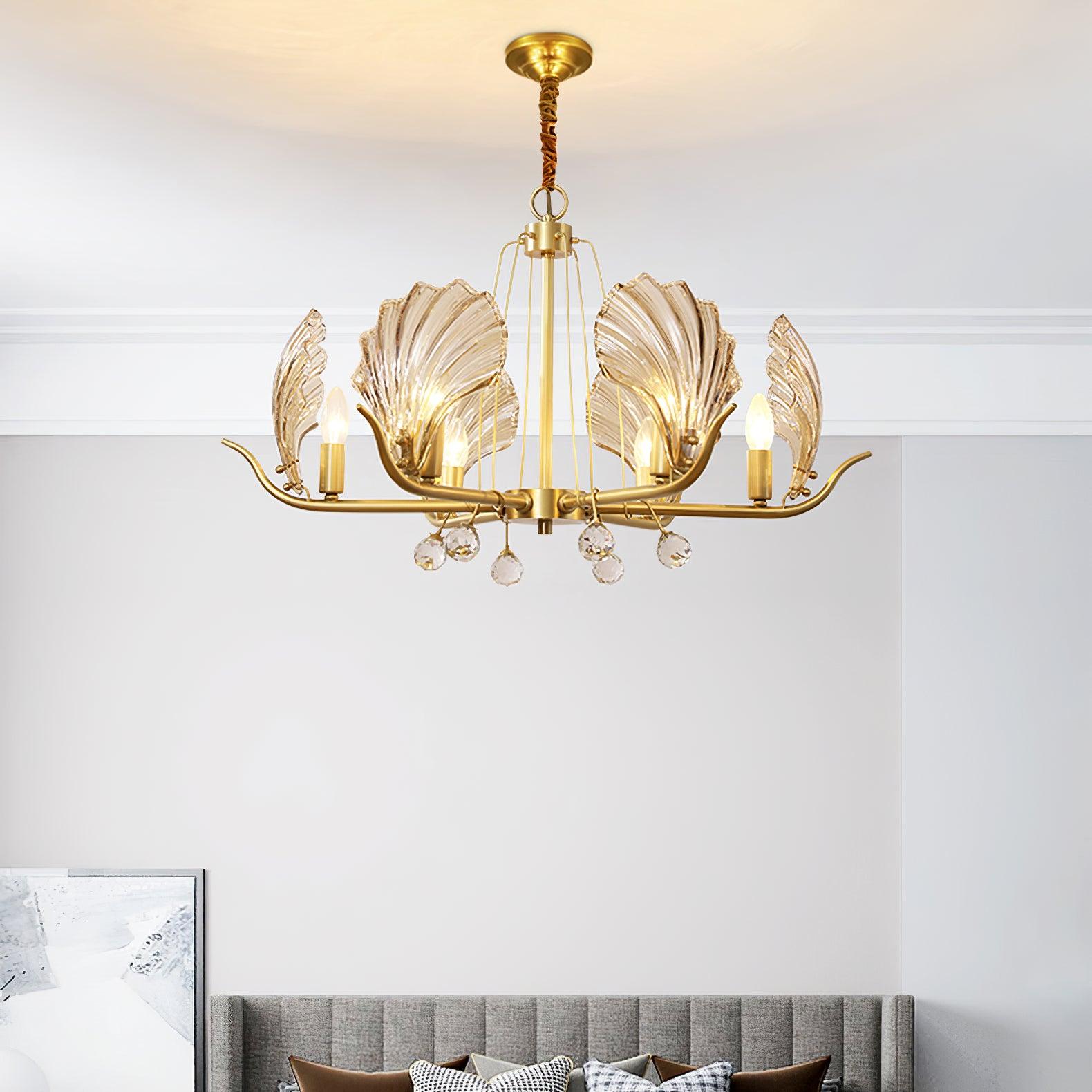 Shell Crystal Chandelier - Cueteks