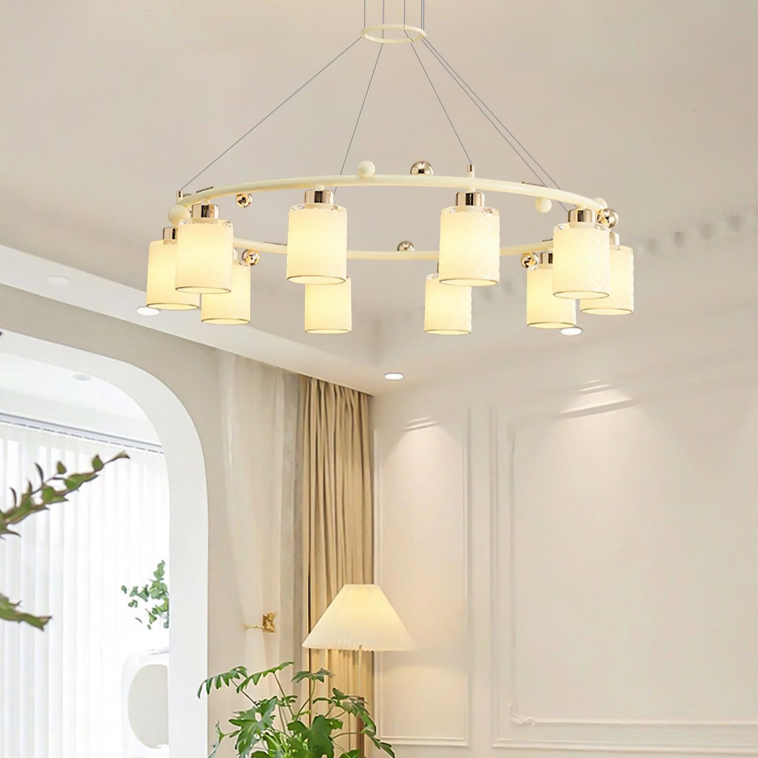 Ring Glass Cup Chandelier - Cueteks