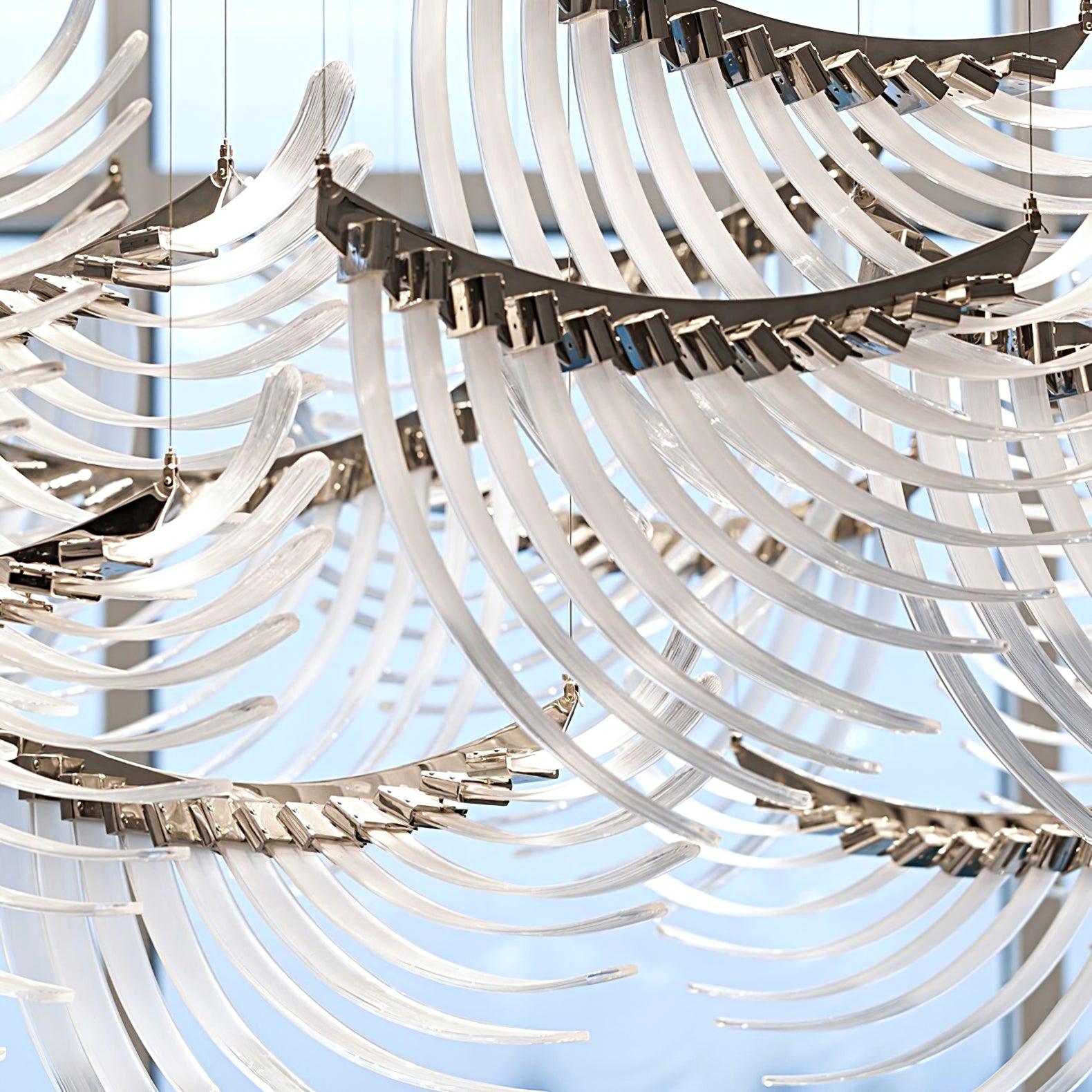 Tiered Palmette Chandelier - Cueteks