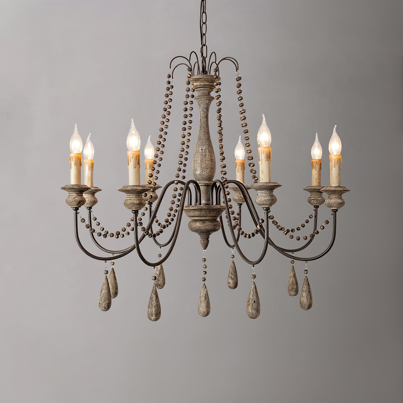 Candle Style Beaded Chandelier - Cueteks