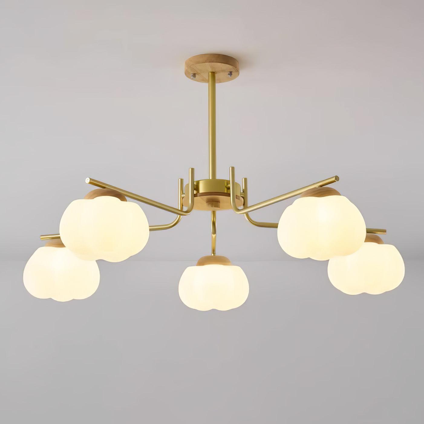 Plastic Cotton Balls Chandelier - Cueteks