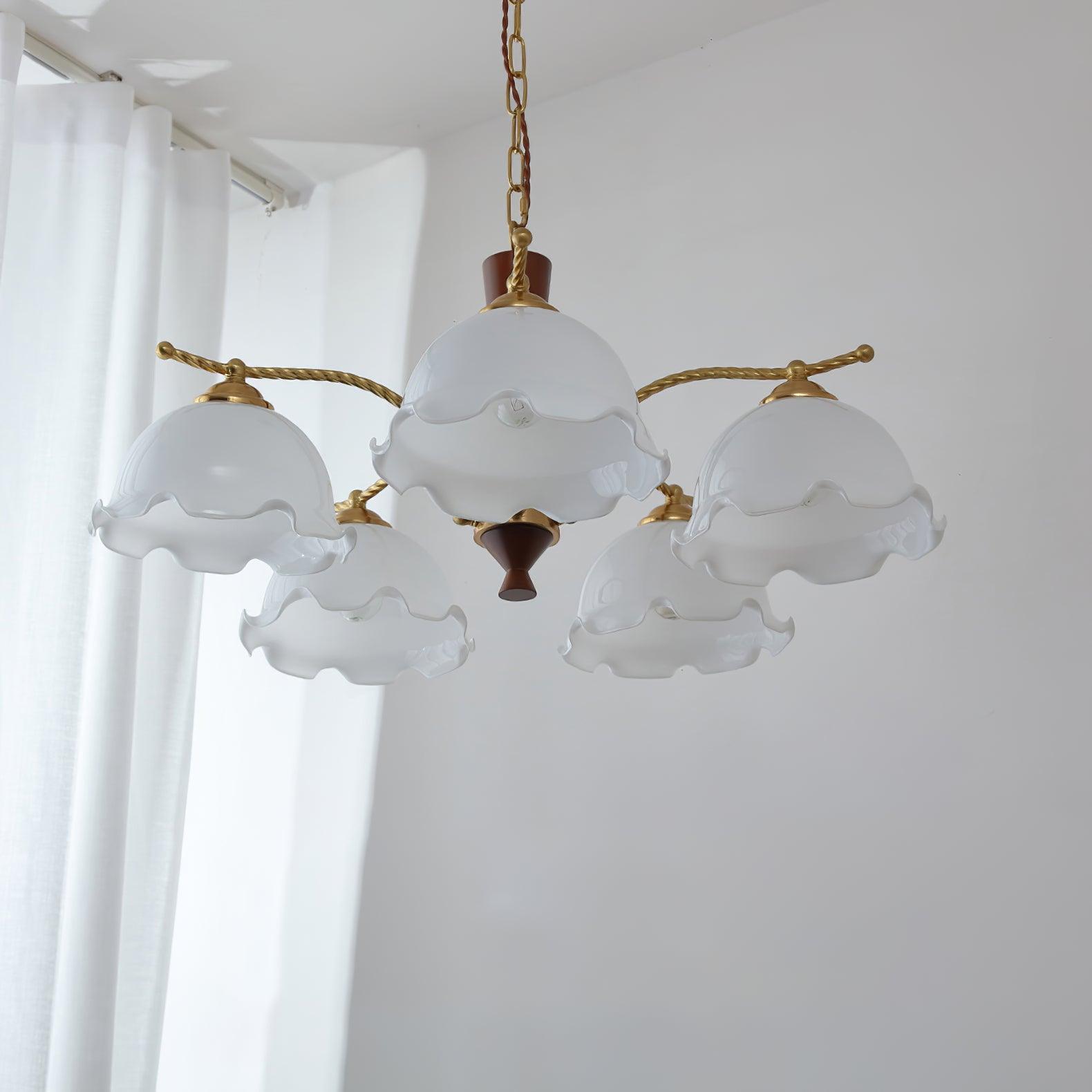 Milky Flower Chandelier - Cueteks