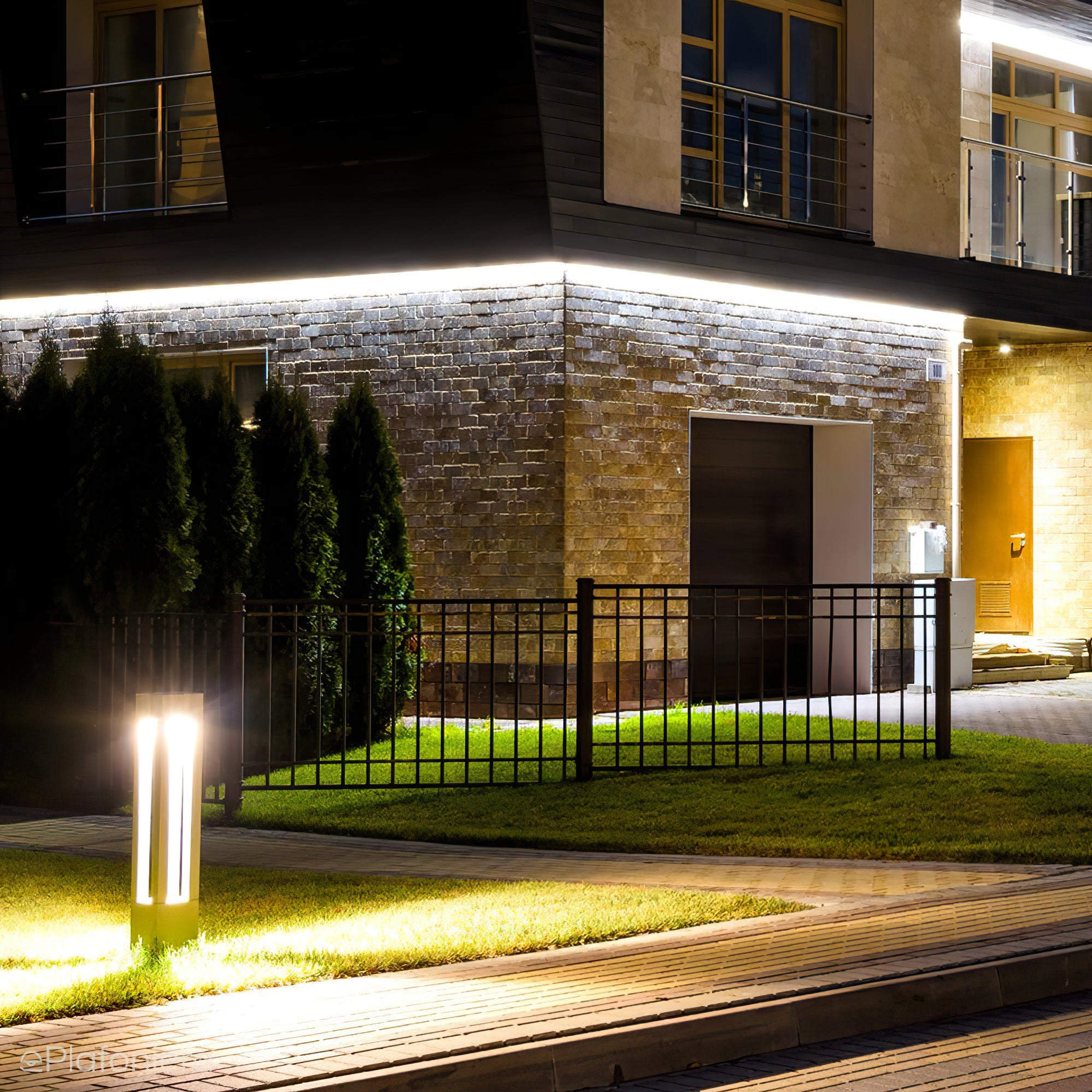 Rectangular Column Garden Light - Cueteks