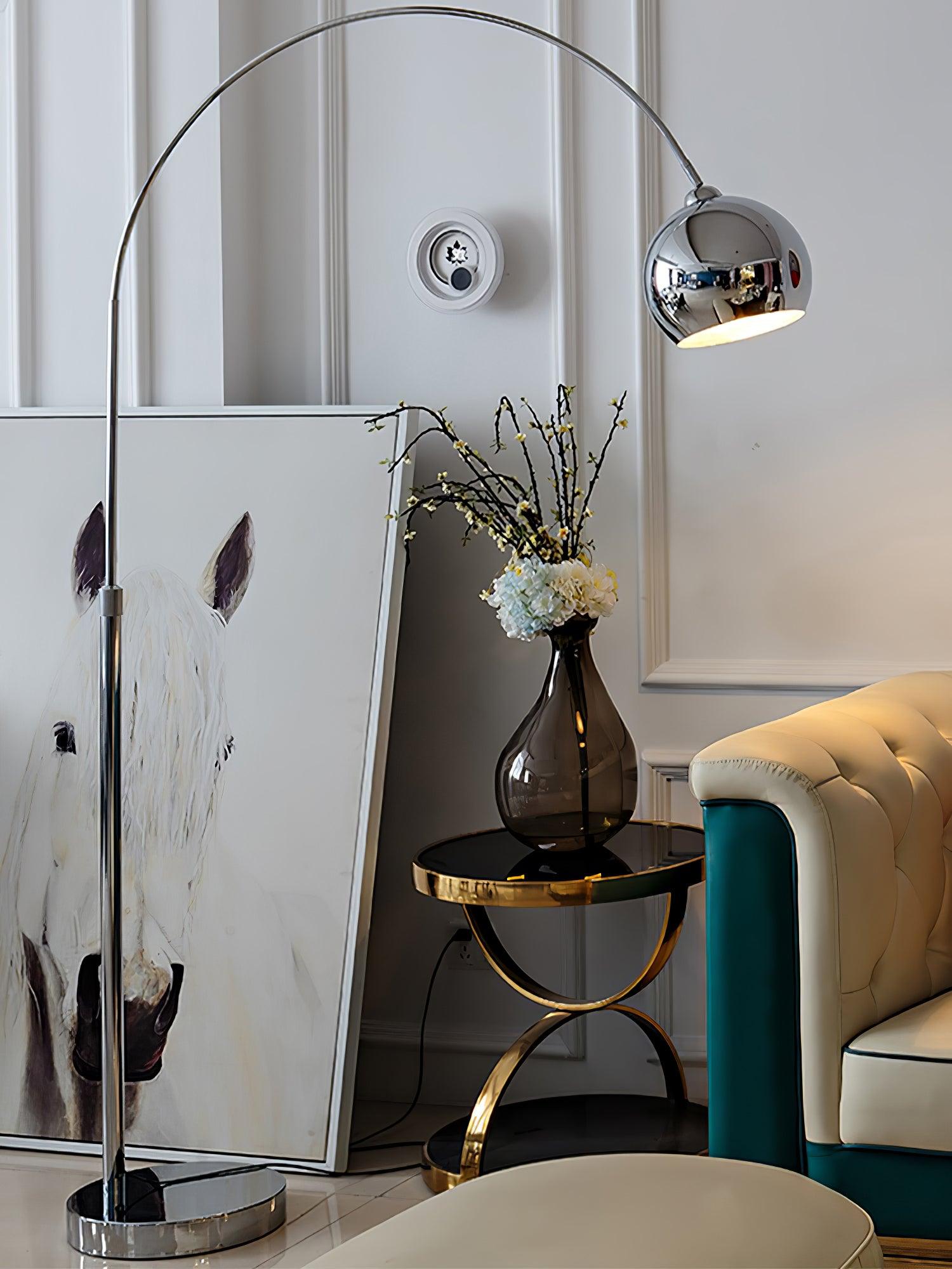 Angler floor lamp