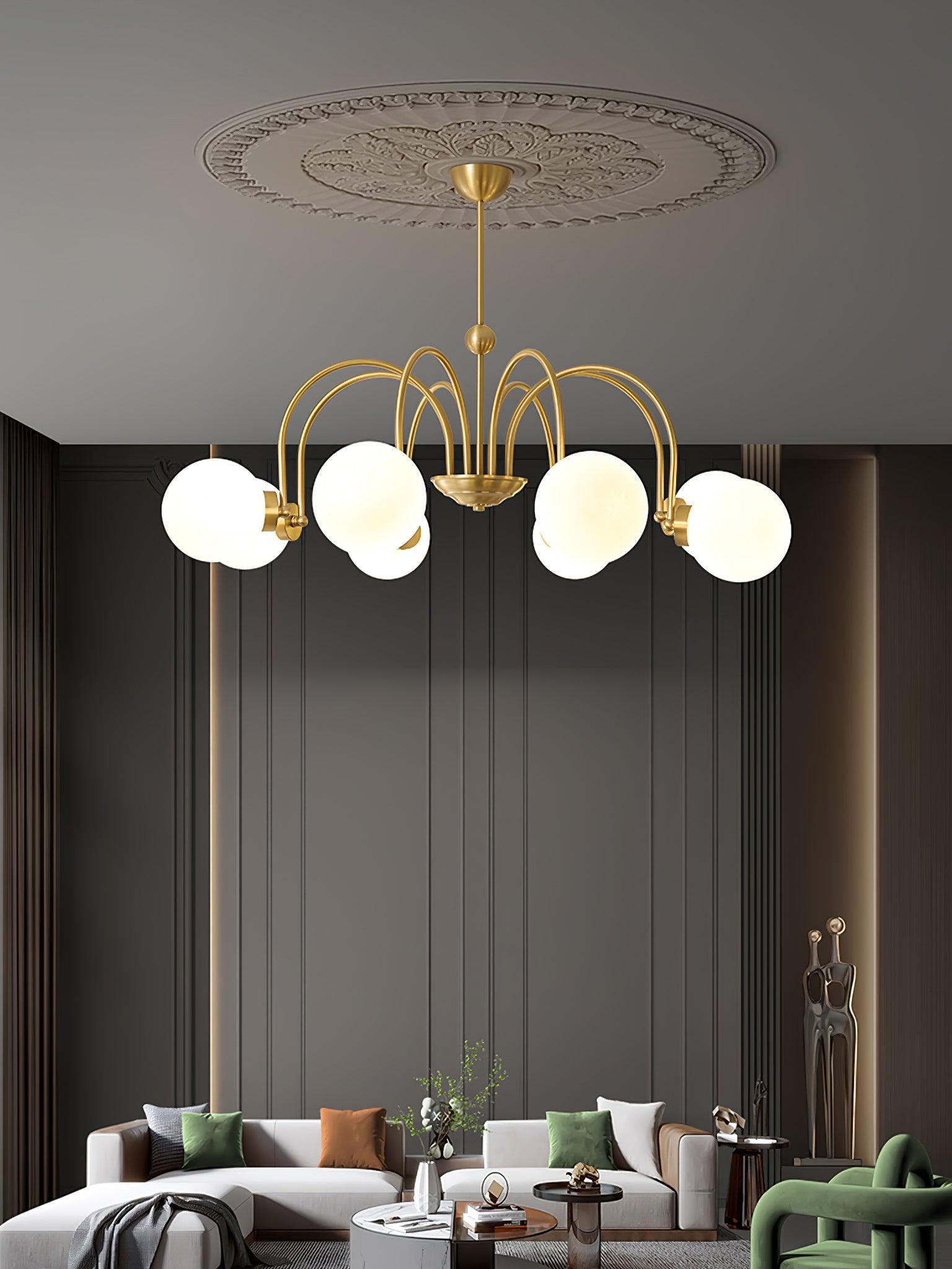 Yisu Brass Chandelier - Cueteks
