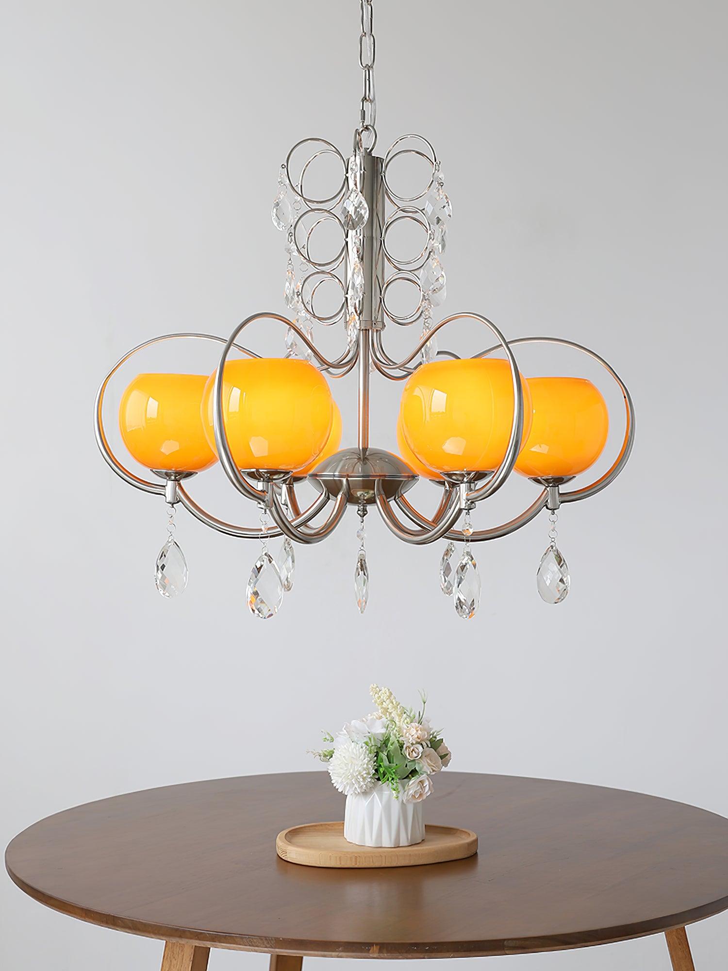 Doria Crystal Chandelier - Cueteks