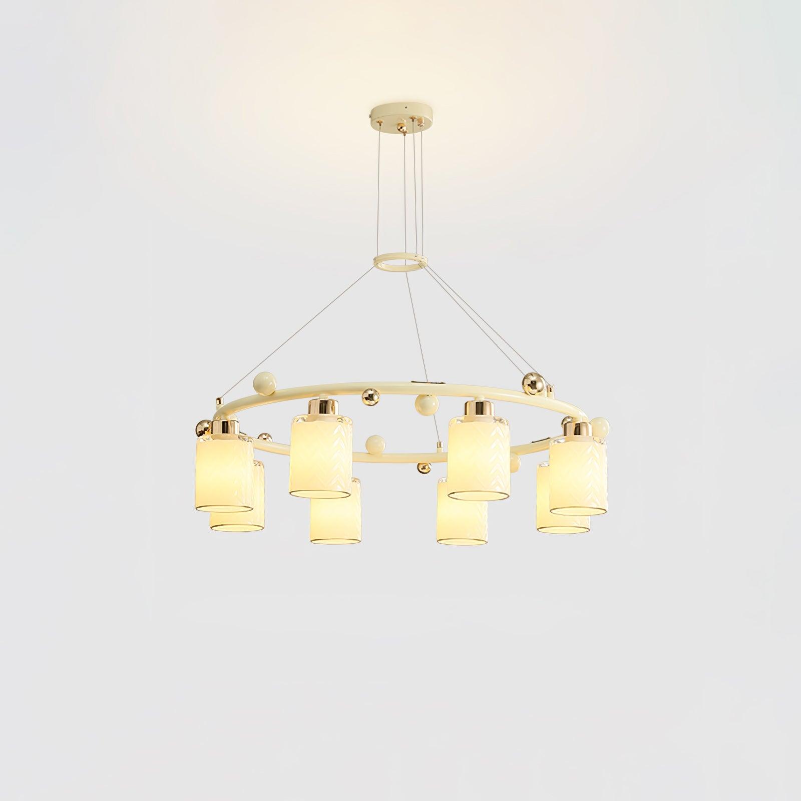 Ring Glass Cup Chandelier - Cueteks
