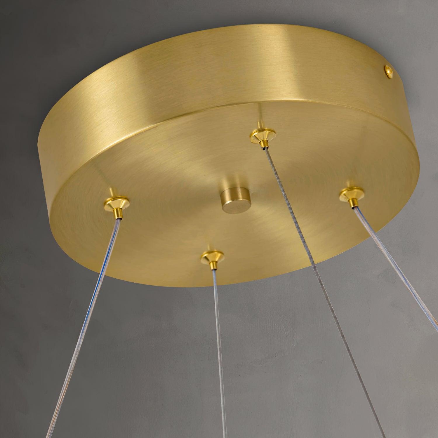 Crown Brass Chandelier - Cueteks
