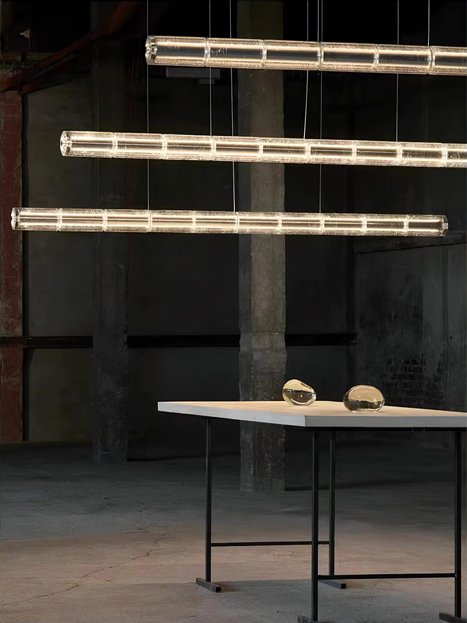 Mcdade Segmented Glass Chandelier - Cueteks