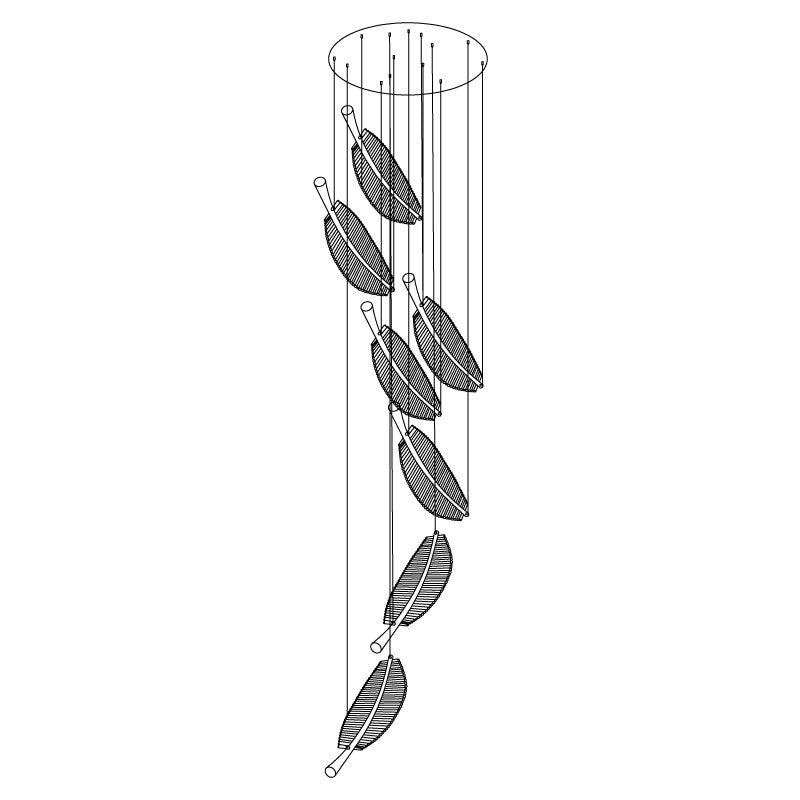 Leaf LED Chandelier - Cueteks