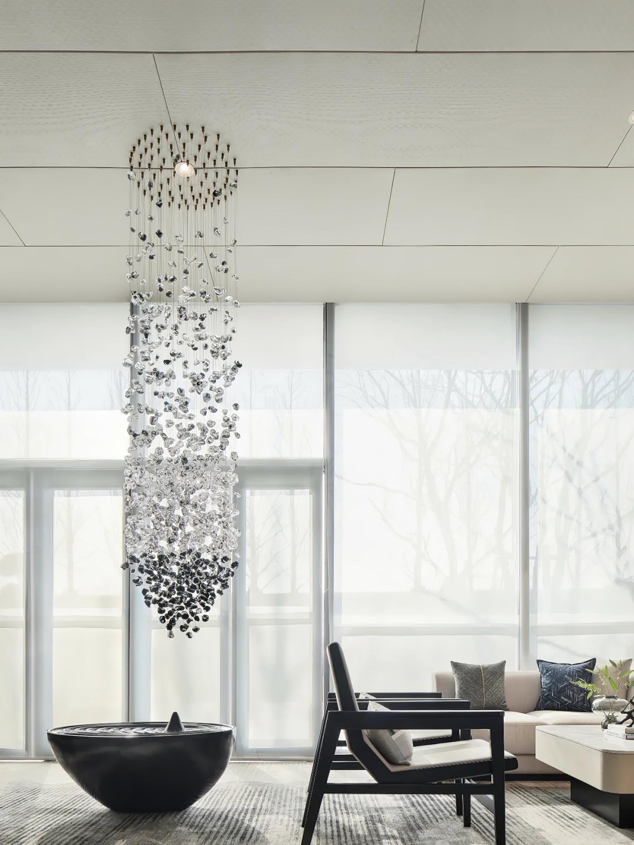 Multicolor Crystal Stone Chandelier - Cueteks