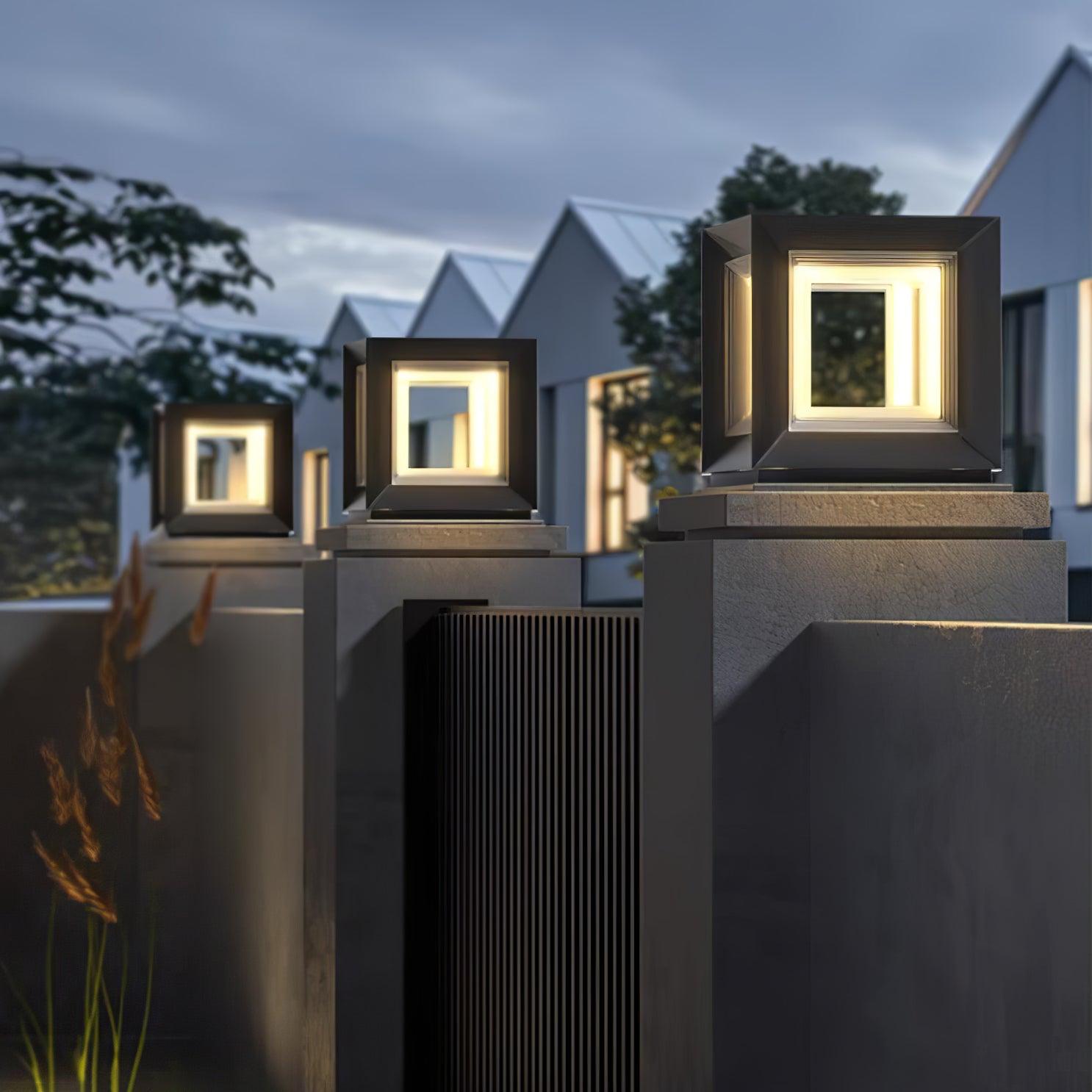 Light Cube Outdoor Post Light - Cueteks