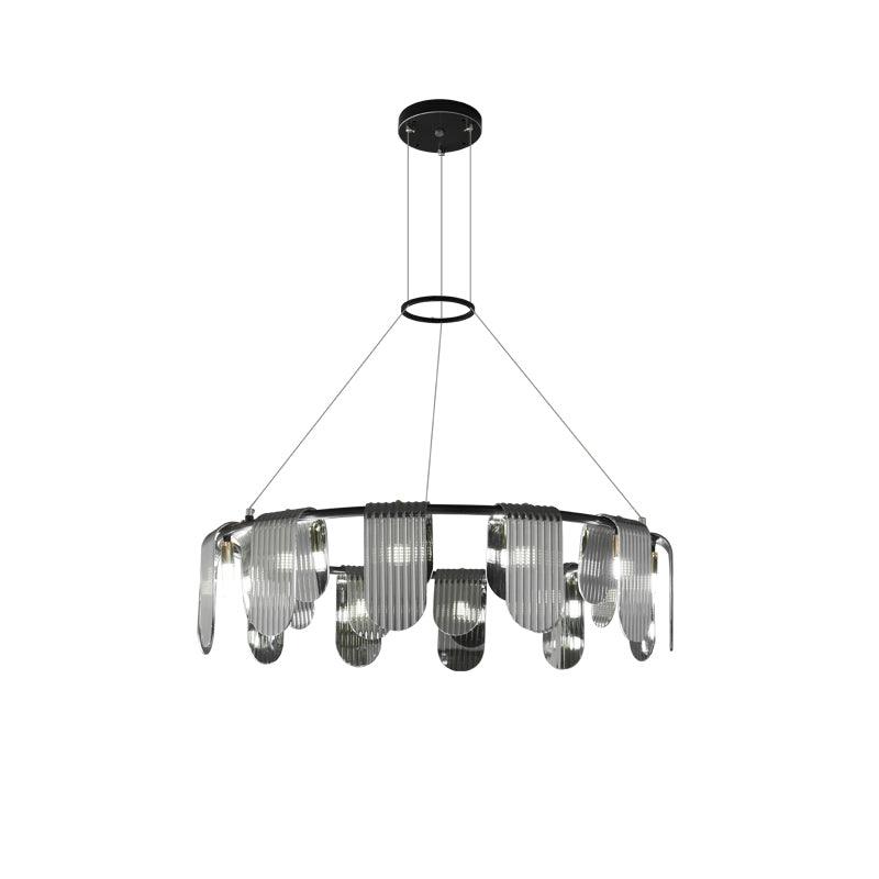 Folioles Brass Chandelier - Cueteks