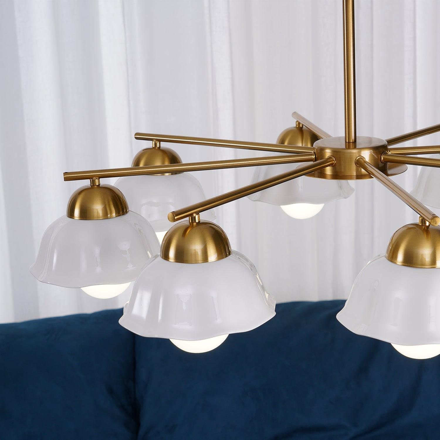 Flower Shade Chandelier - Cueteks