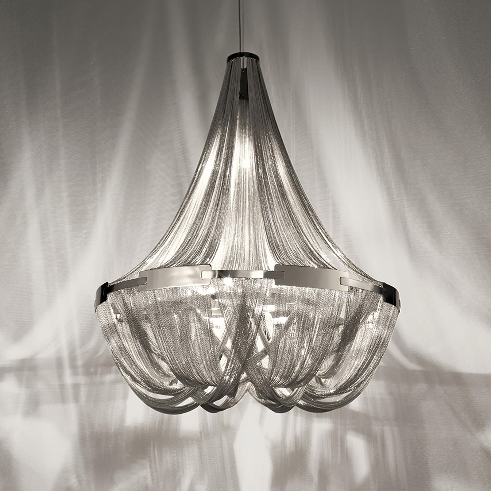 Tassel Aluminum Chain Chandelier - Cueteks