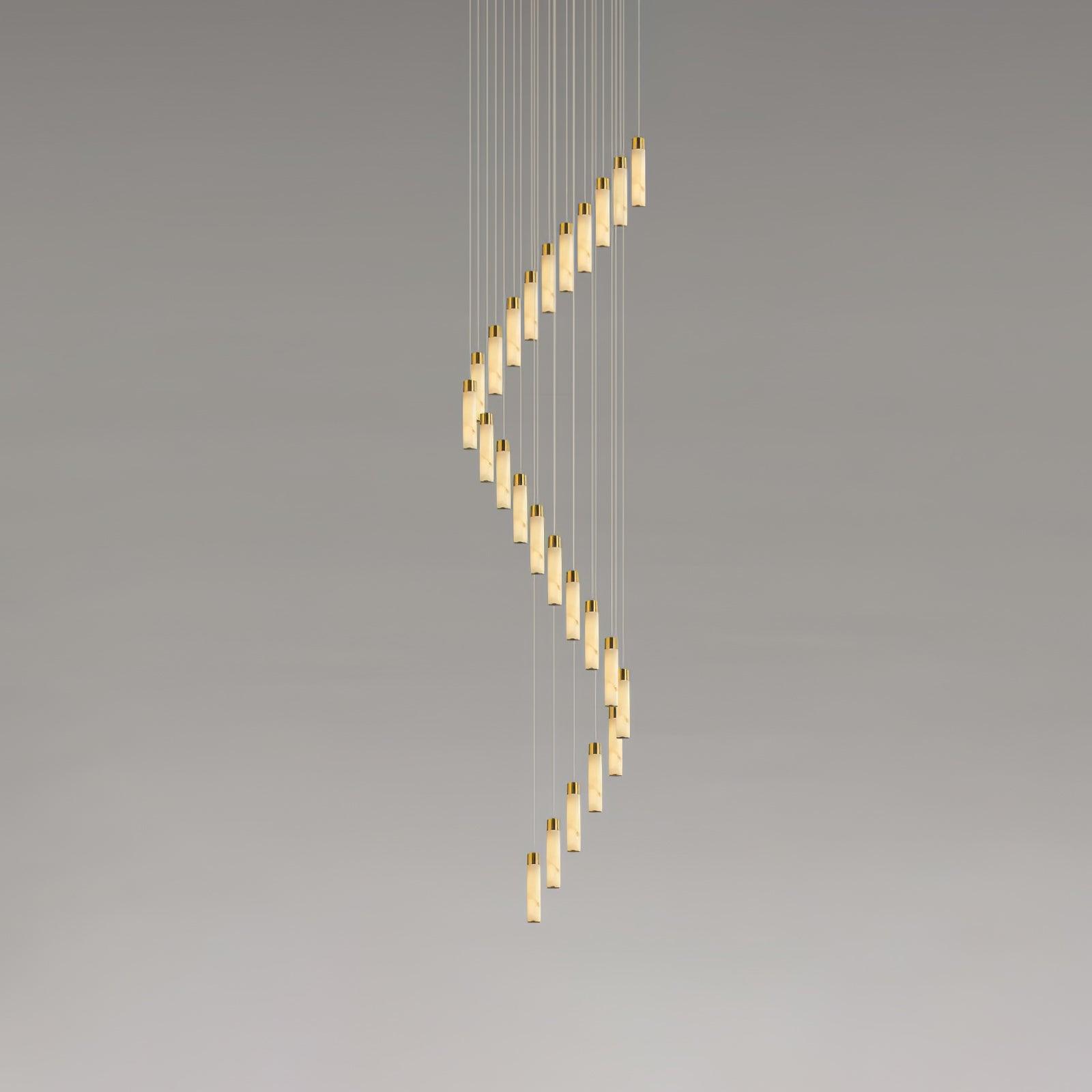Celestial Alabaster Cascade Chandelier - Cueteks