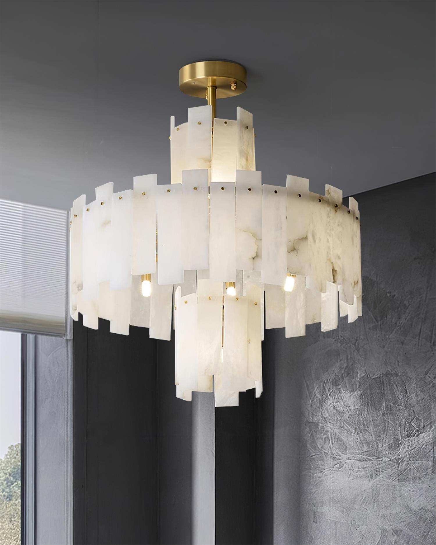 Regina Alabaster Chandelier - Cueteks