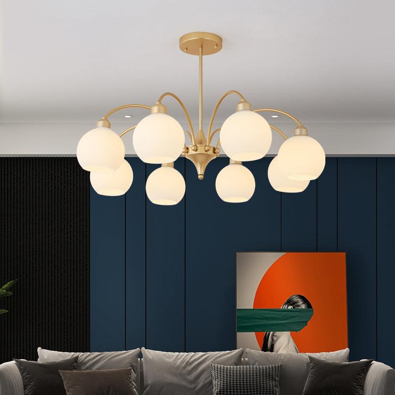 Sculptural Glass Chandelier - Cueteks
