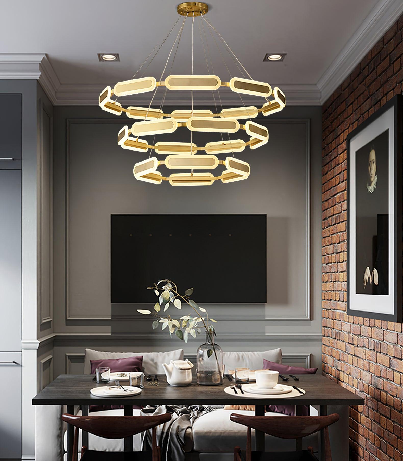 Swirl Chandelier - Cueteks