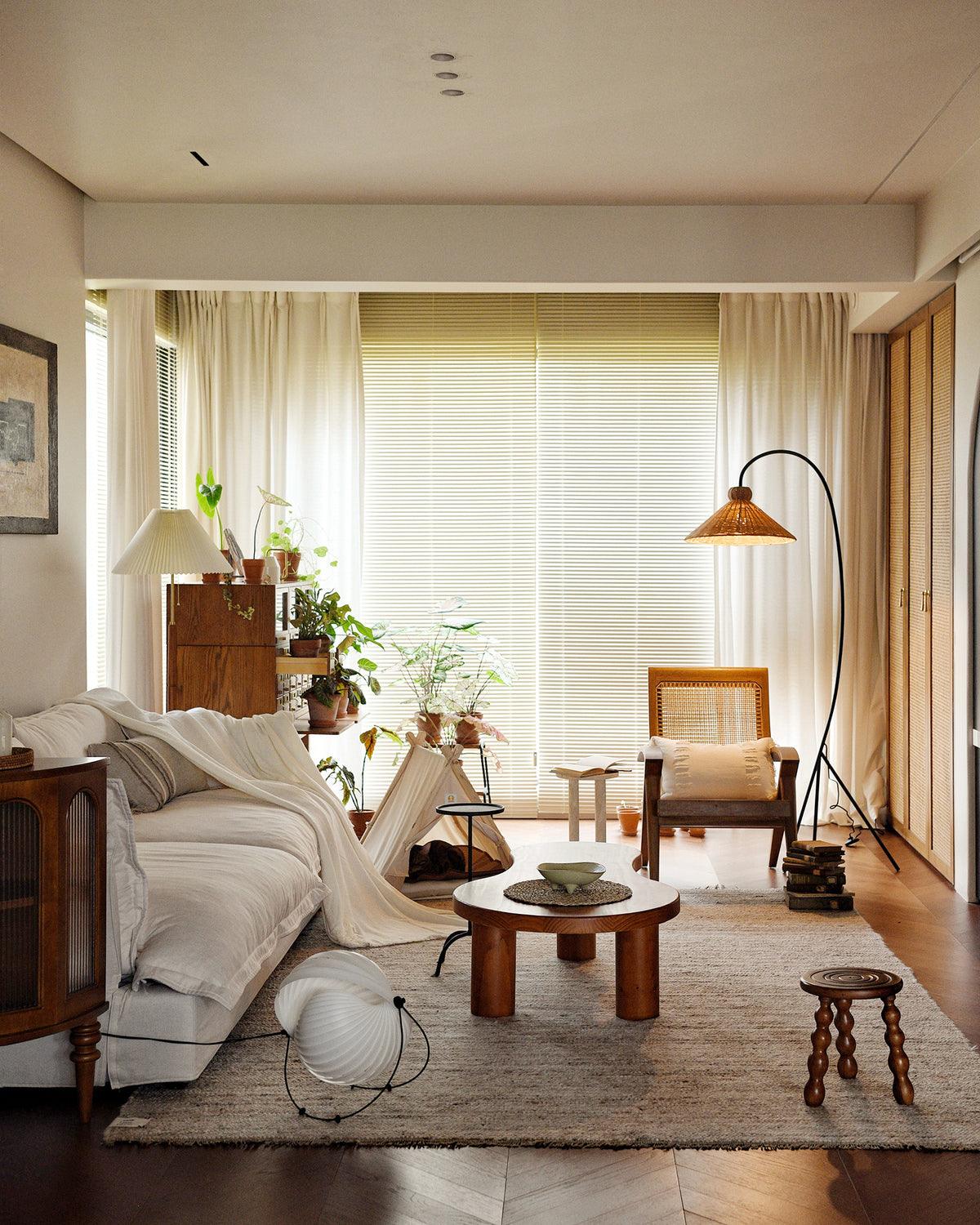 Tana Woven Floor Lamp - Cueteks