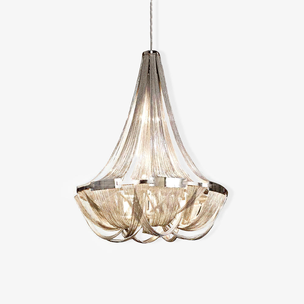 Tassel Aluminum Chain Chandelier - Cueteks