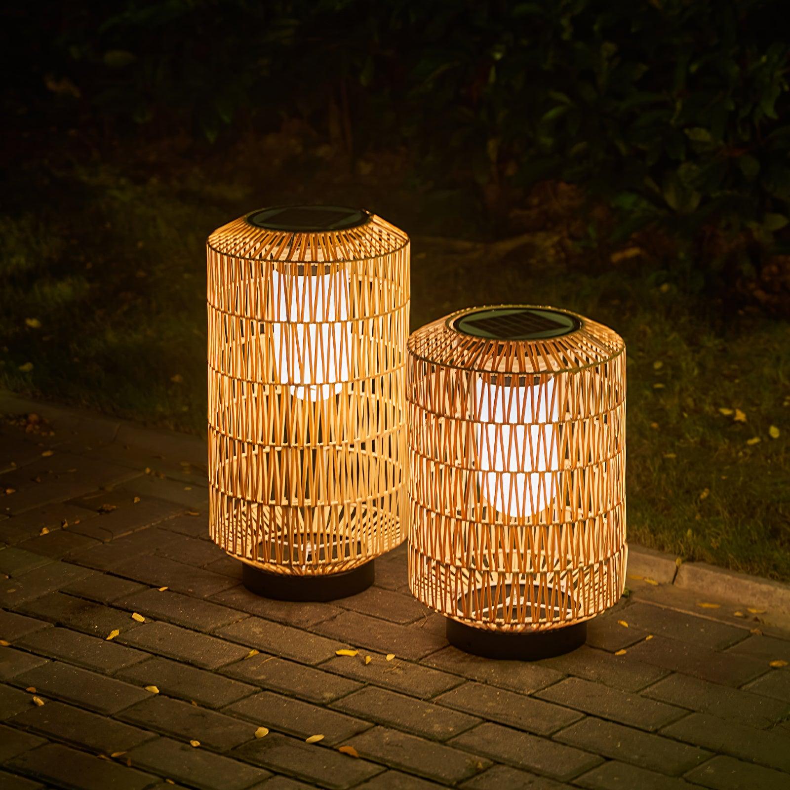 Woven Rattan Outdoor Lamp - Cueteks