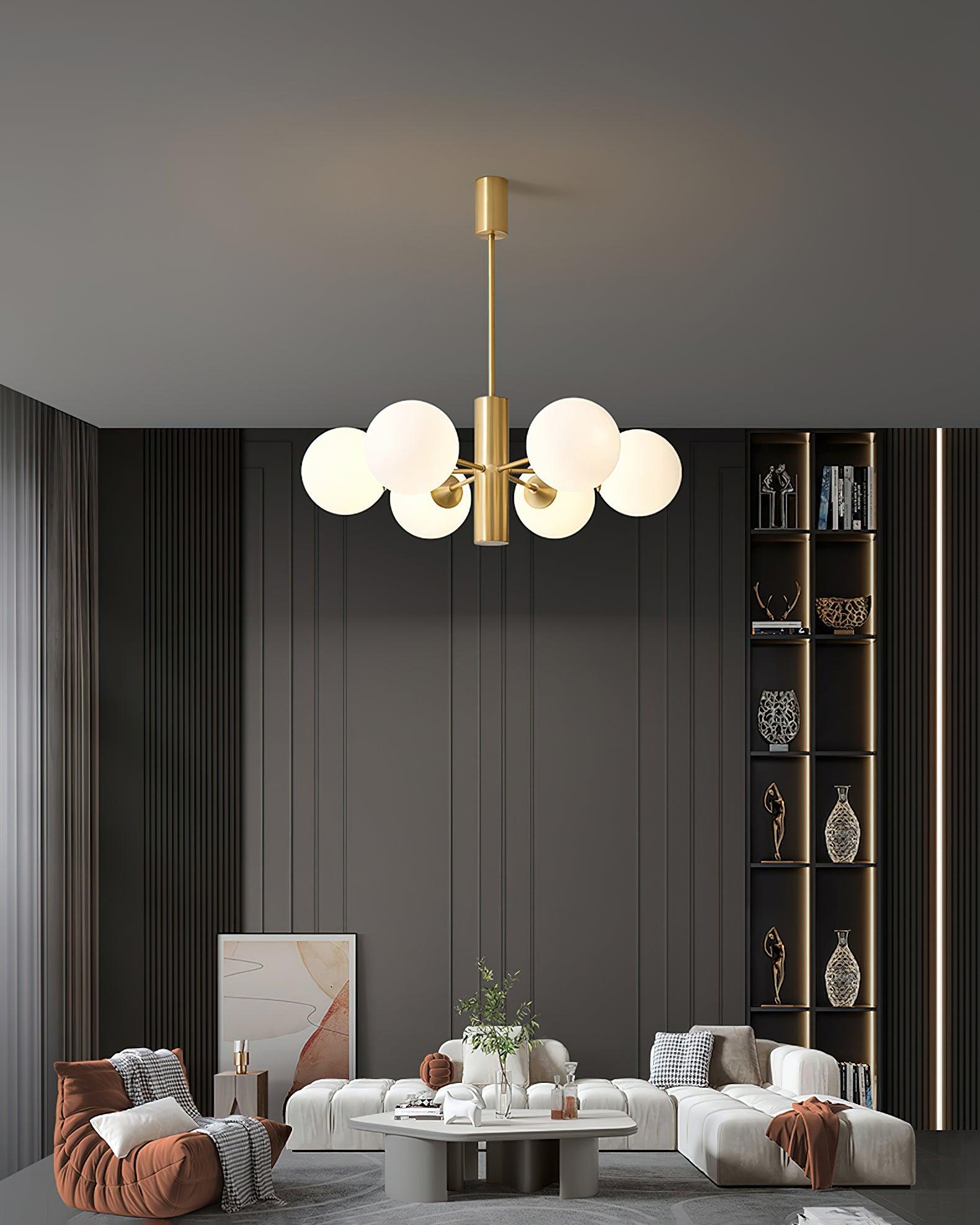 Stella Brass Chandelier - Cueteks