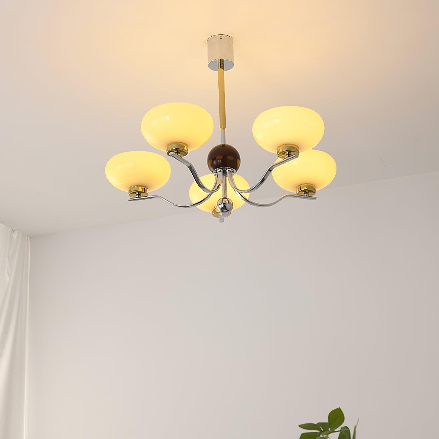 Medieval Glass Bowl Chandelier - Cueteks