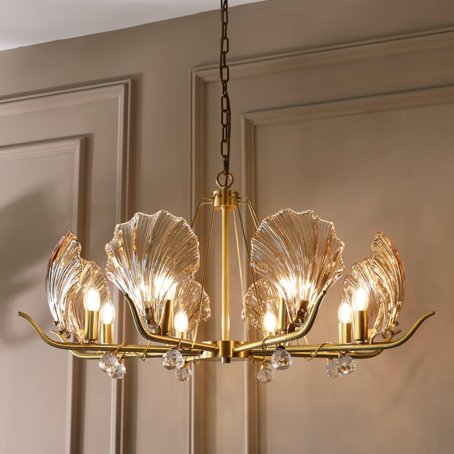 Shell Crystal Chandelier - Cueteks