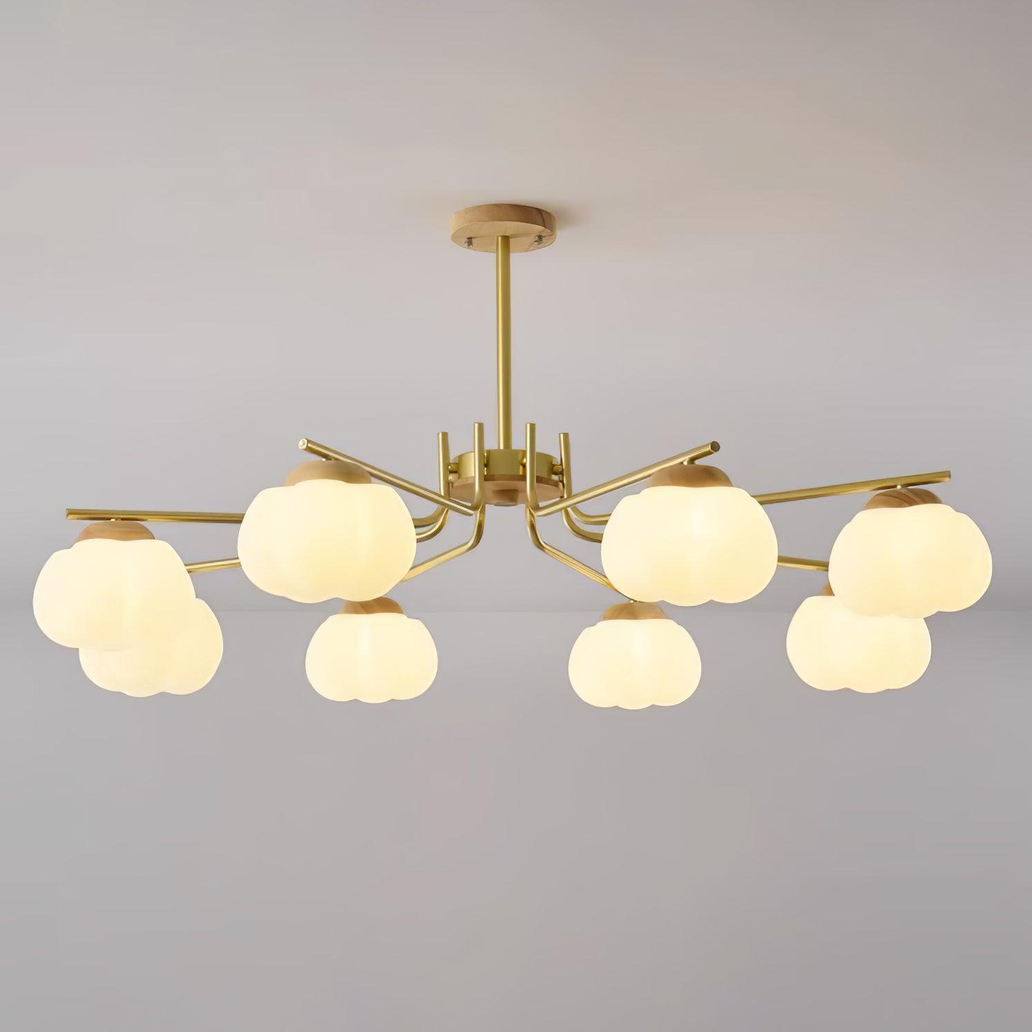 Plastic Cotton Balls Chandelier - Cueteks
