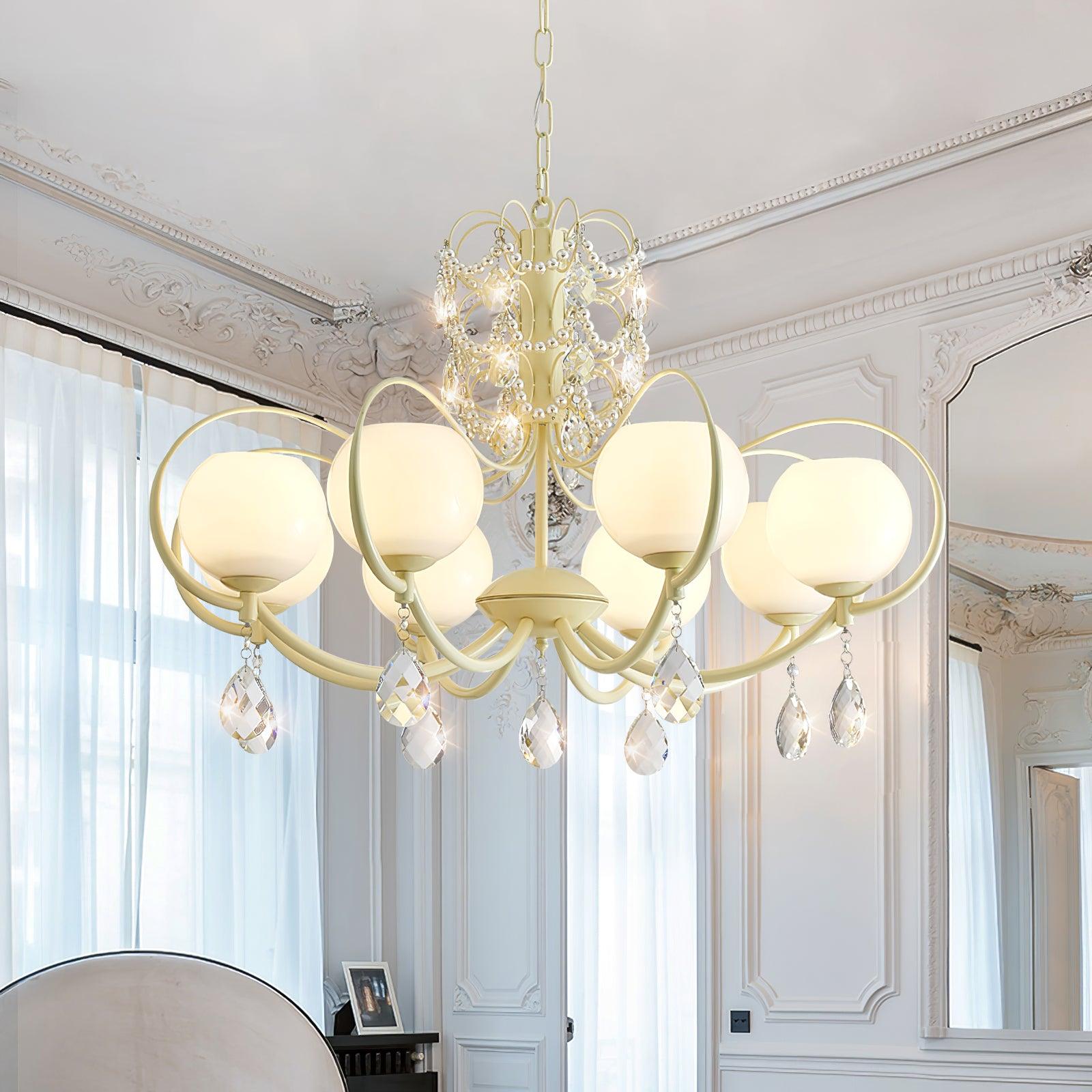 Doria Crystal Chandelier - Cueteks