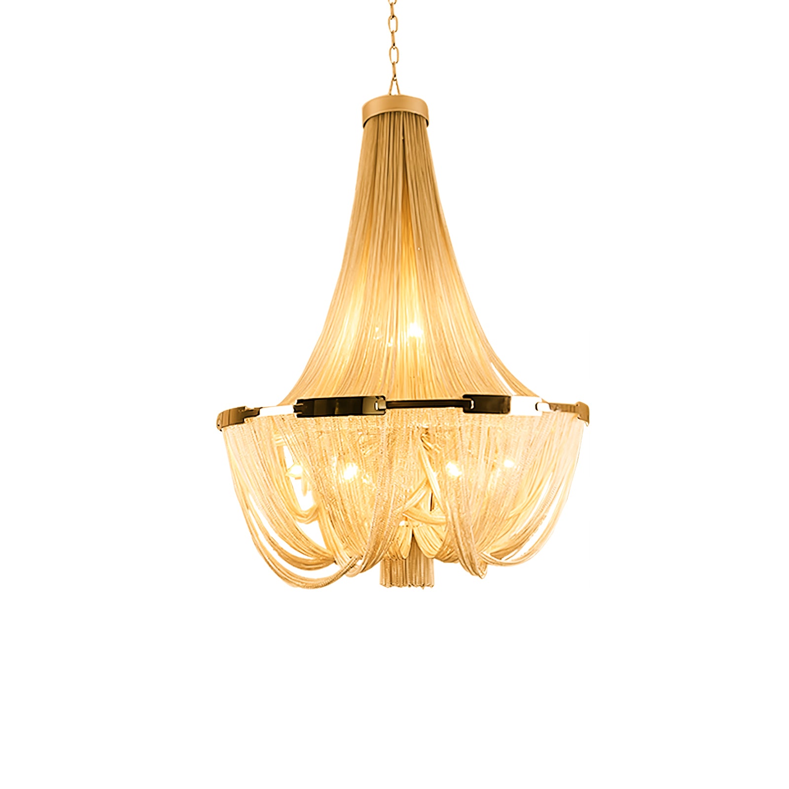 Tassel Aluminum Chain Chandelier - Cueteks