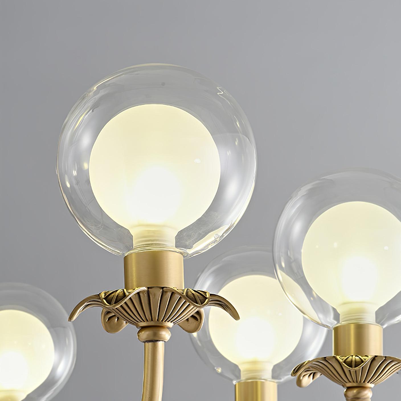 Aureate Radiance Glass Chandelier - Cueteks