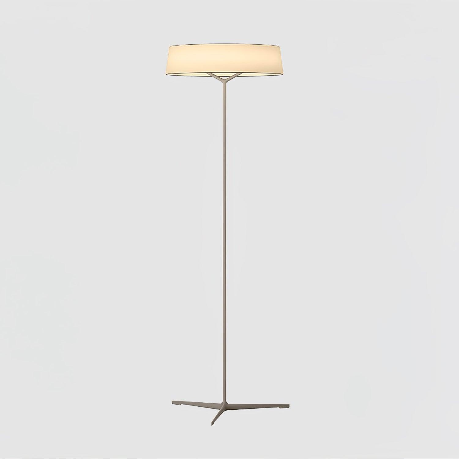 Grey Paper Glow lamp on a pale background