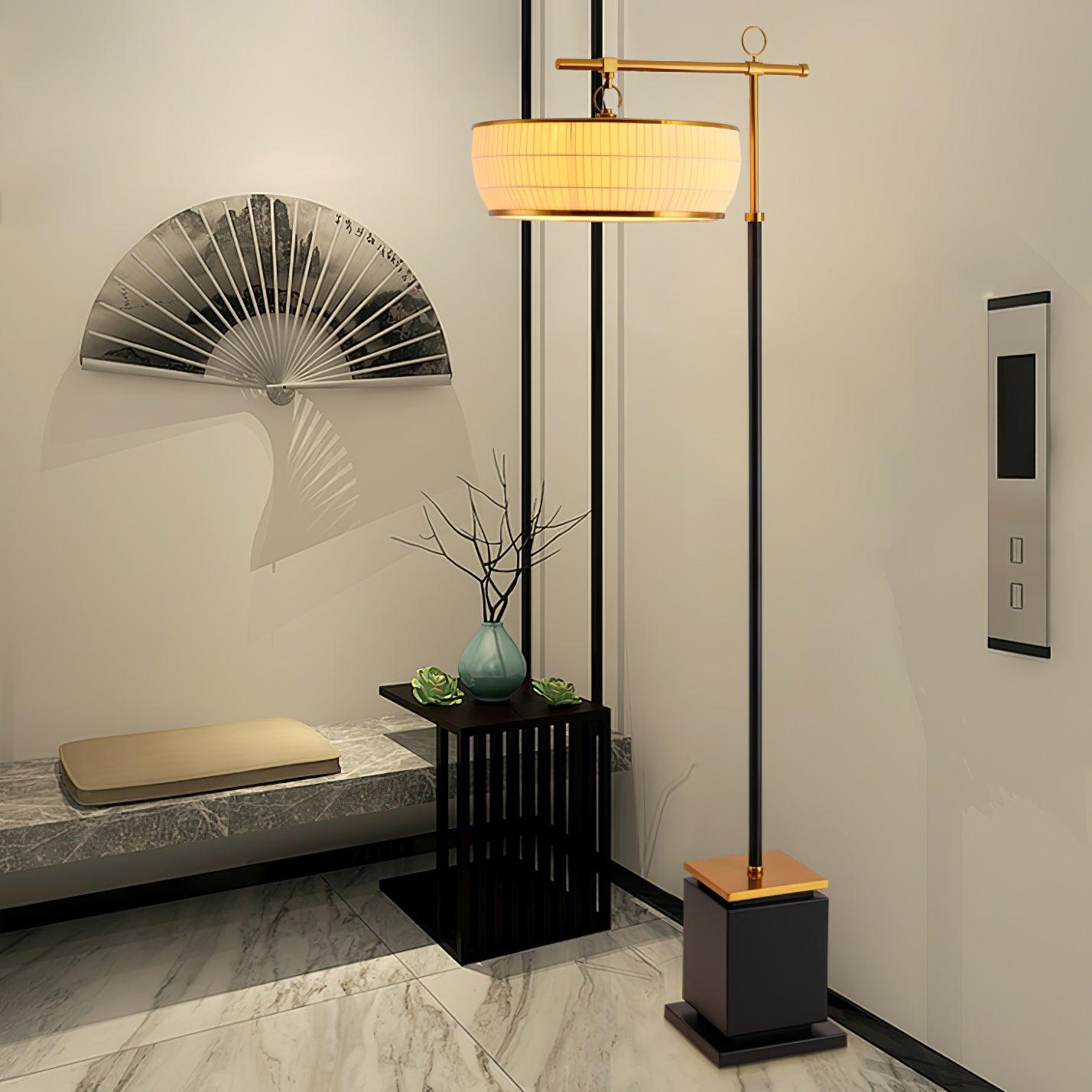 Hejun Fabric Floor Lamp - Cueteks