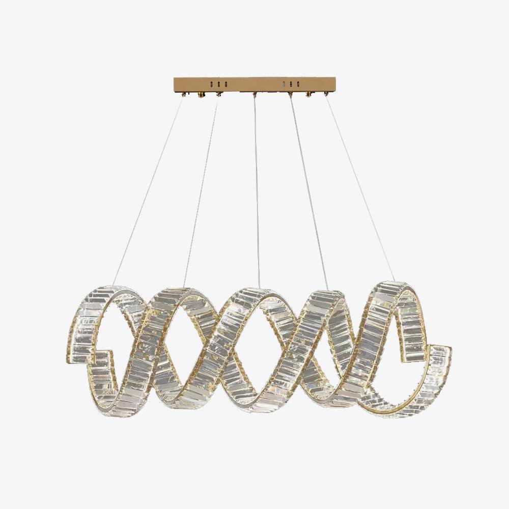 Curved LED Chandelier - Cueteks