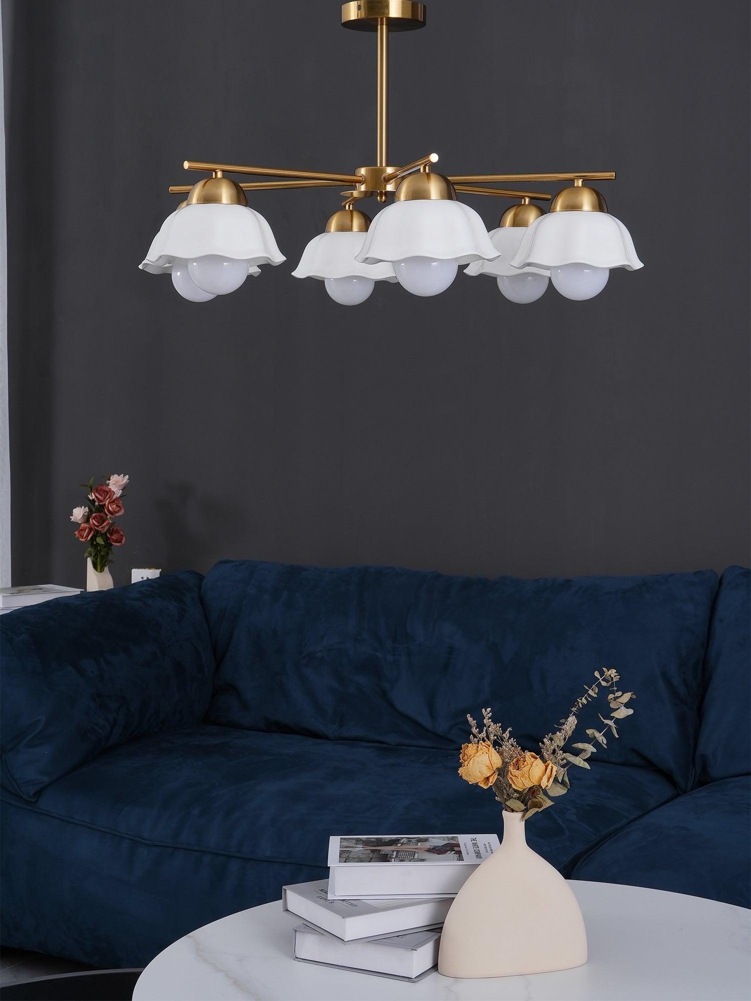 Flower Shade Chandelier - Cueteks