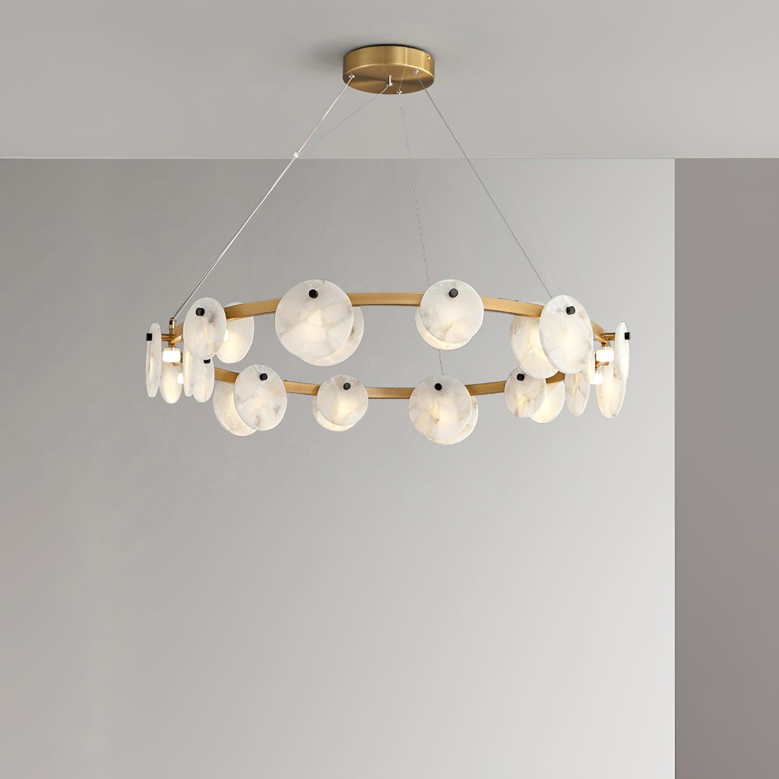 Trinidad Alabaster Chandelier - Cueteks