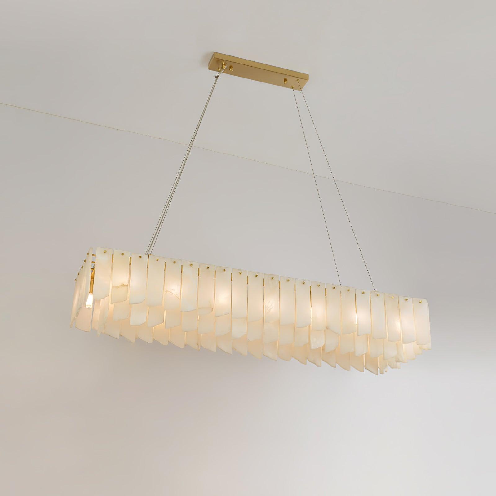 Alabaster Cascade Tiered Chandelier - Cueteks