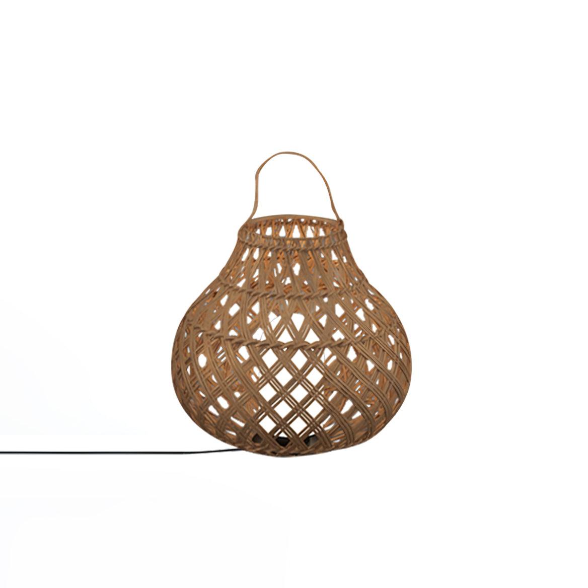 Woven Sphere Solar Lantern Outdoor Lamp - Cueteks